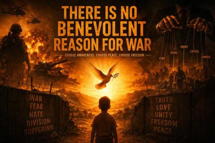 There Is No Benevolent Reason for War and Never Has Been